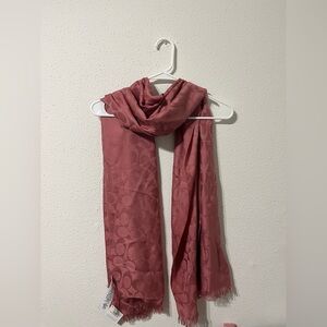 New Coach Rose Pink Scarf